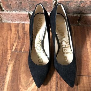 Sam Edelman hazel heels in black suede, Size 7